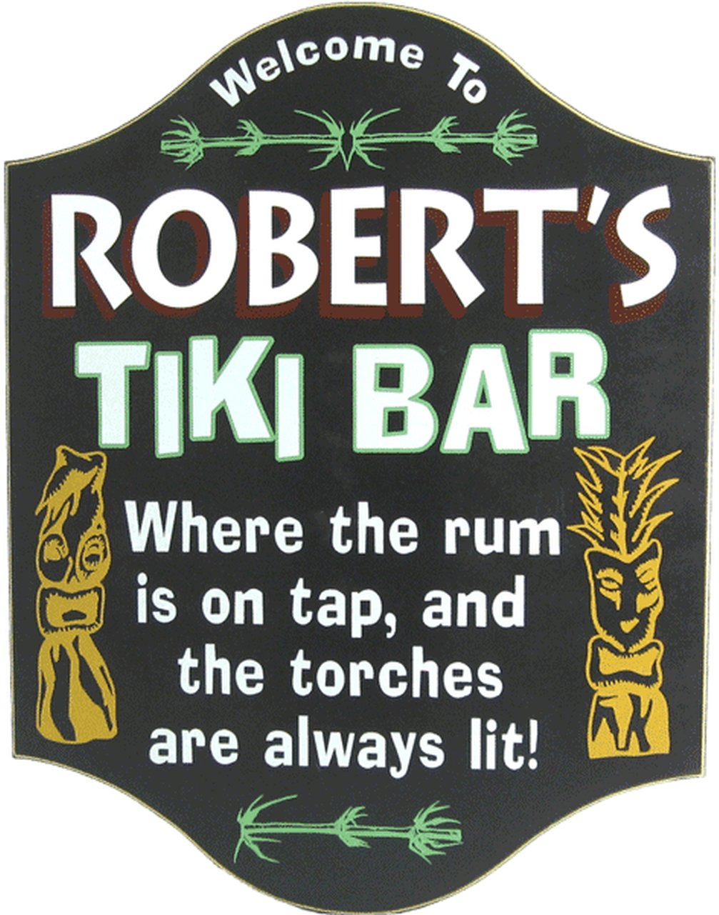 Roberts Tiki Bar Sign