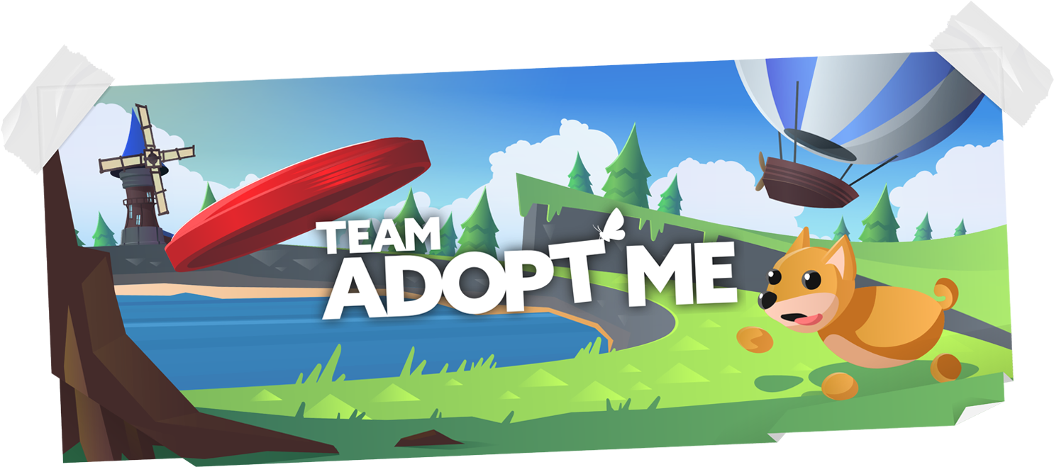 Roblox Adopt Me Team Banner PNG with transparent background