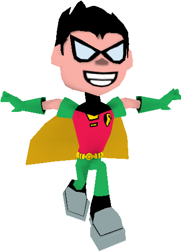 Roblox Animated Character Robin Costume PNG with transparent background