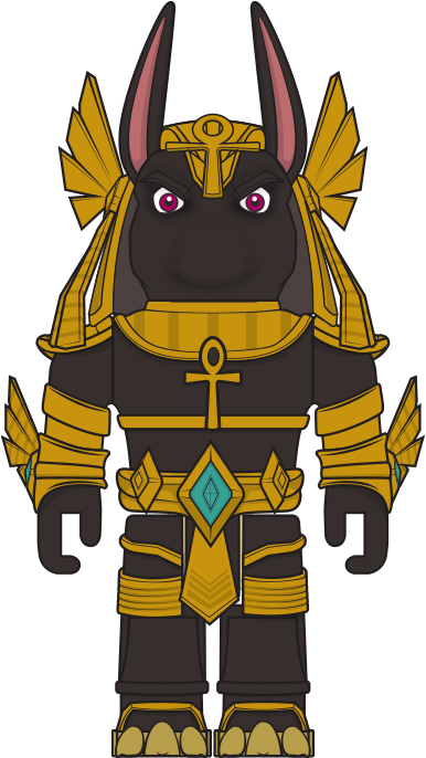 Roblox_ Anubis_ Avatar_ Costume PNG with transparent background