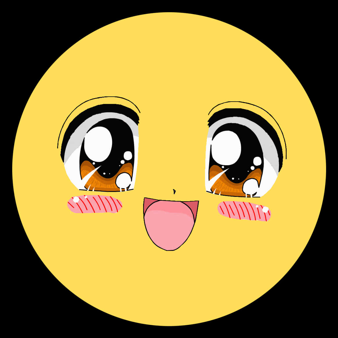 Roblox Cartoon Face Expression PNG image with a transparent background, free high-resolution download