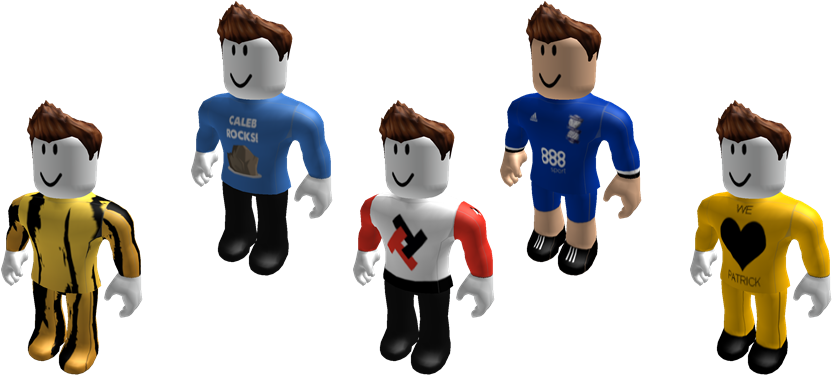 Roblox Characters Variety Outfits PNG with transparent background