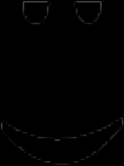 Roblox Classic Smile Face Graphic PNG image with a transparent background, free high-resolution download