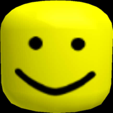 Roblox Classic Smile Face PNG image with a transparent background, free high-resolution download