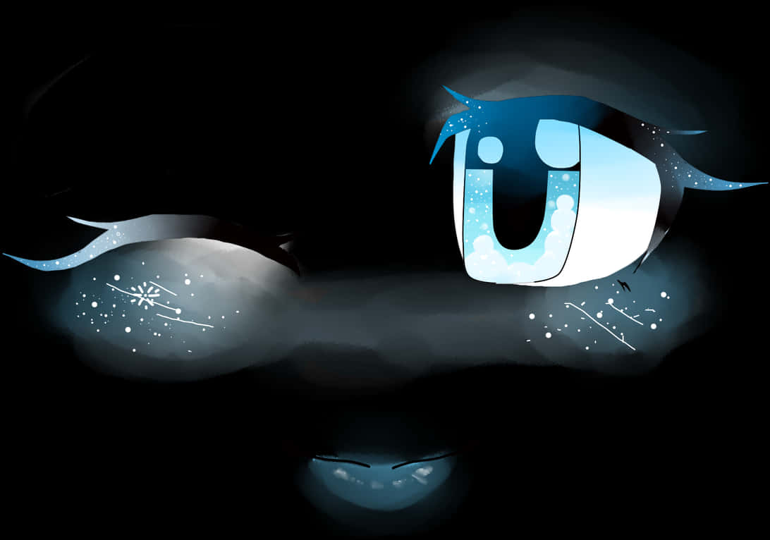 Roblox Face Glowing Eyes Smiling PNG image with a transparent background, free high-resolution download