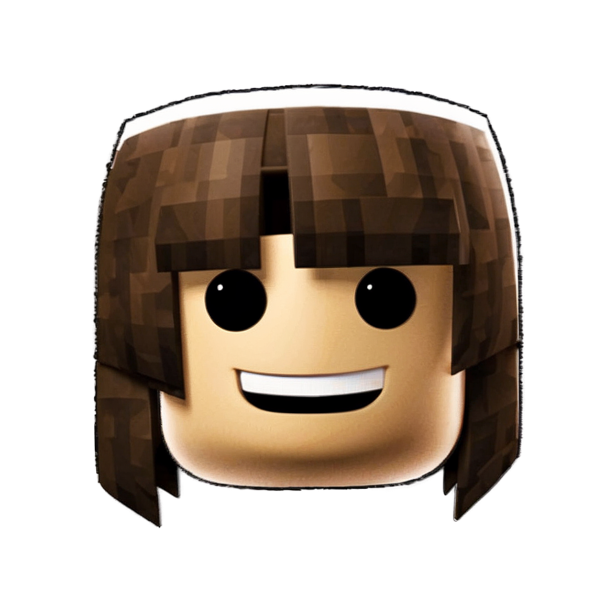 Roblox Face With Hair Png 28