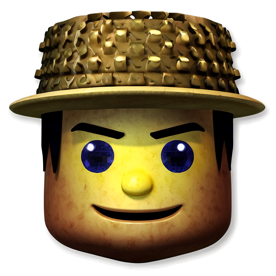 Roblox Face With Hat Png 99