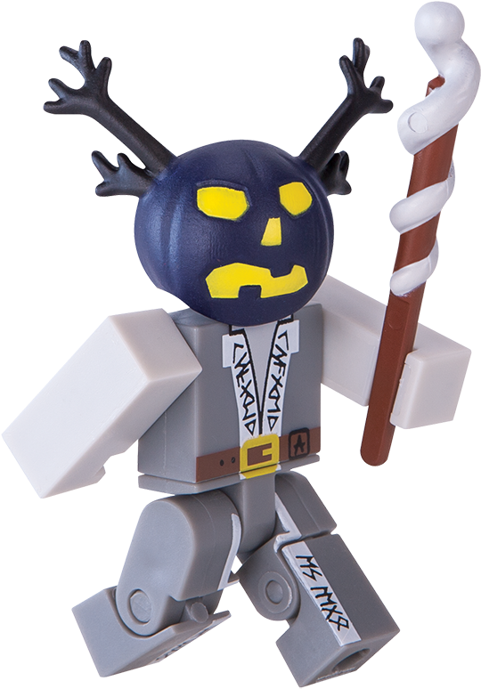Roblox Figure With Staff And Antlers PNG with transparent background