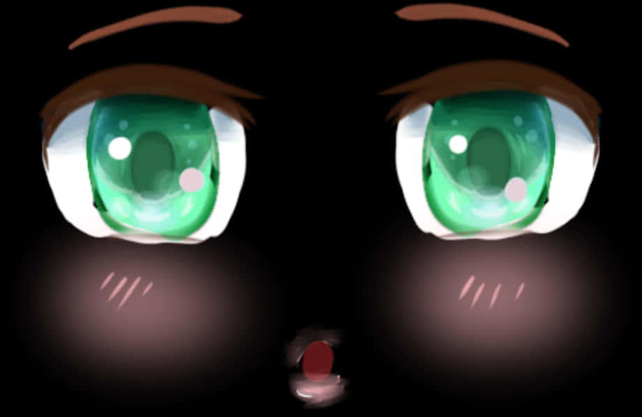 Roblox Green Eyes Face Art PNG image with a transparent background, free high-resolution download