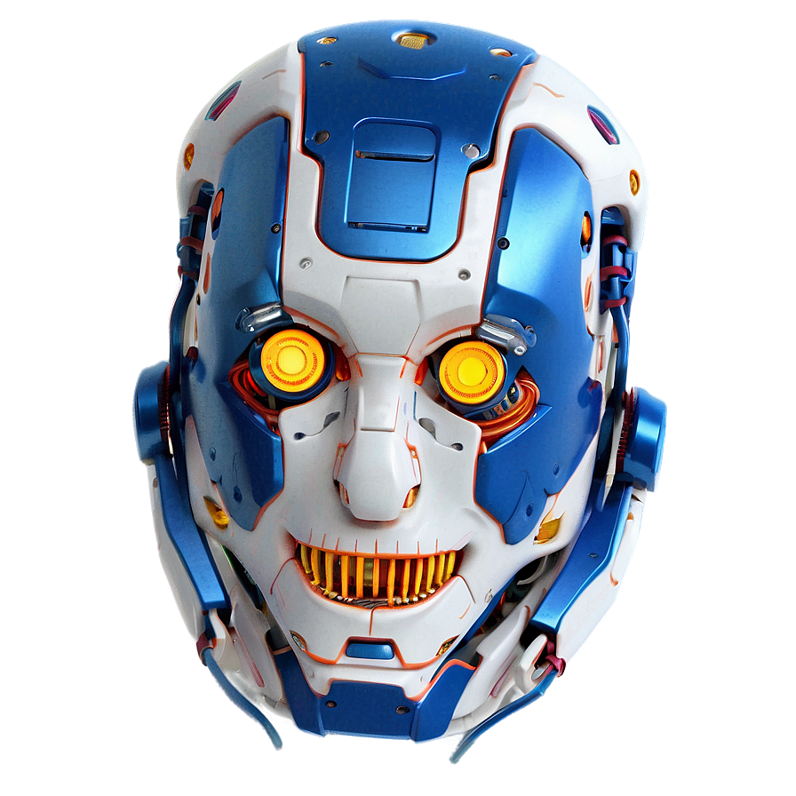 Robot Head Blueprint PNG ppq PNG image with a transparent background, free high-resolution download