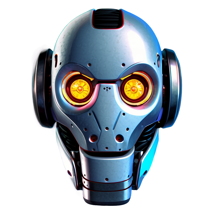 Robot Head Mascot Png 3