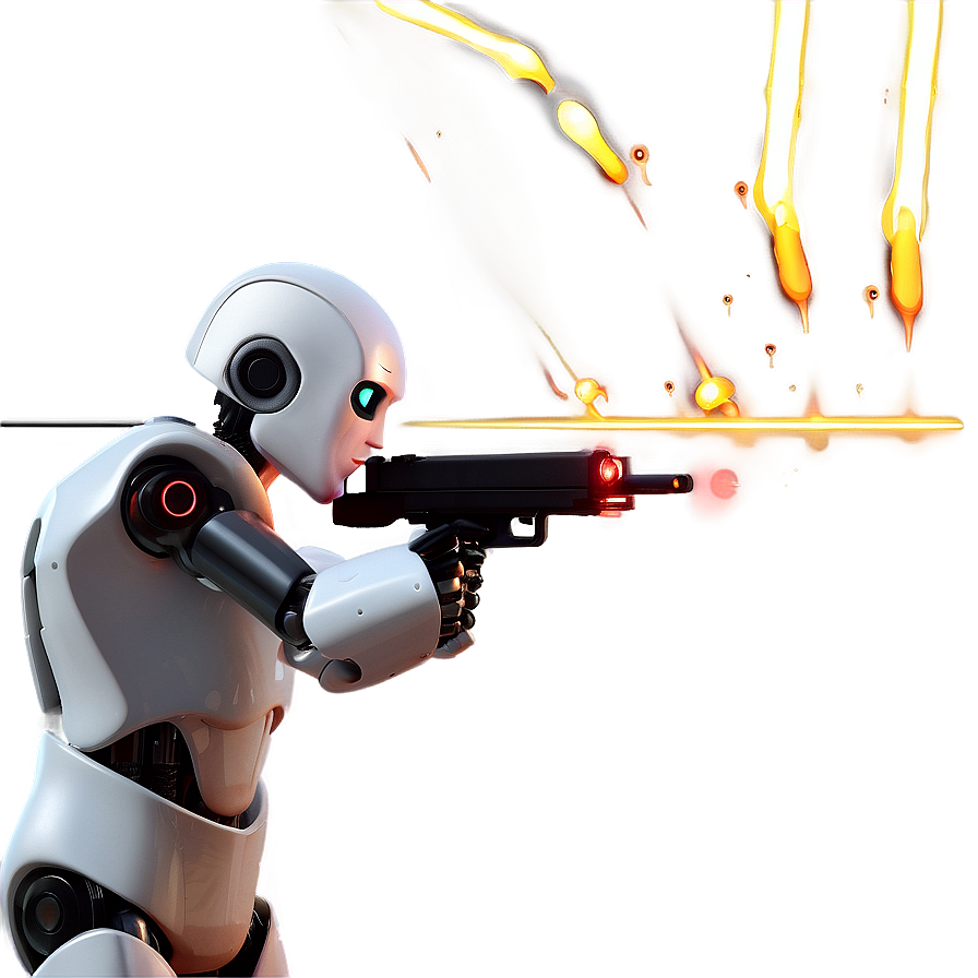 Robot Laser Shoot Png Djw