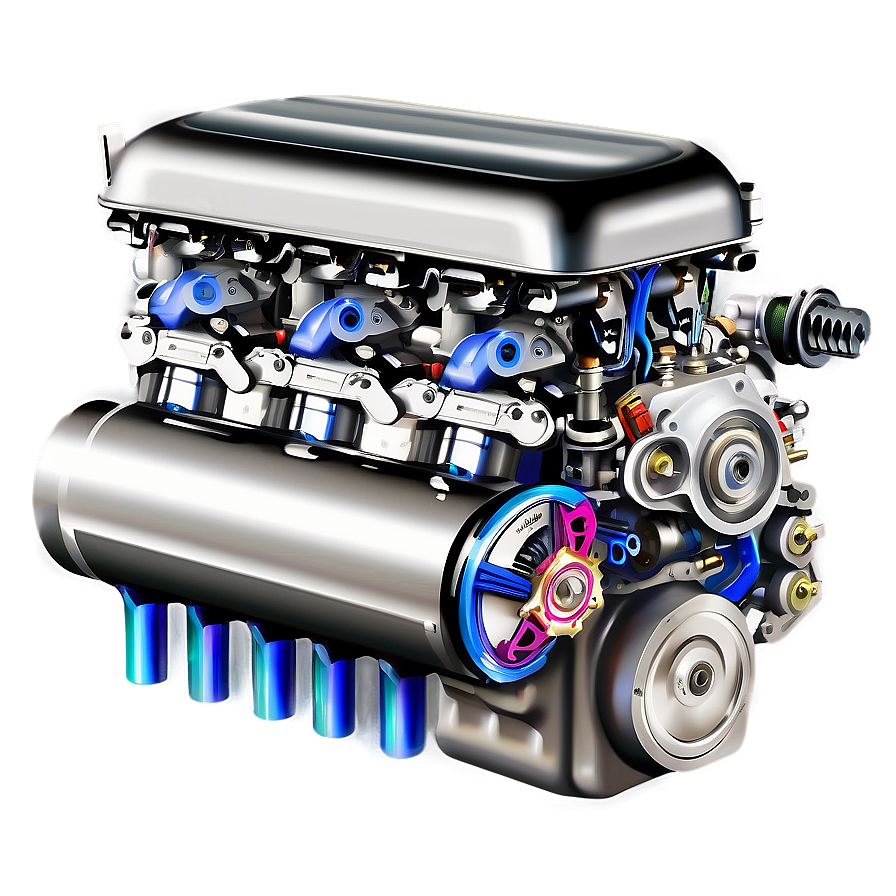 Robotic Car Engine Illustration Png Ukr