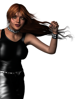 Rock Chic Animated Portrait