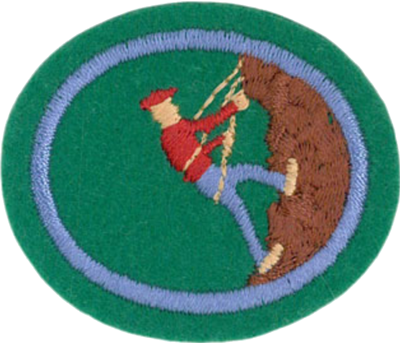 Rock Climbing Embroidered Badge