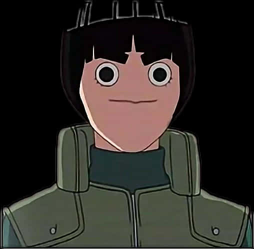 Rock Lee Anime Character Portrait