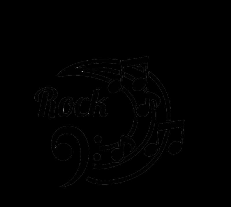 Rock Music Abstract Design PNG with transparent background