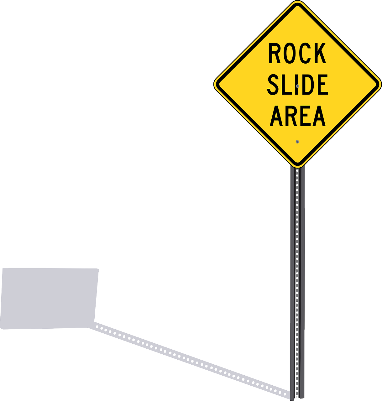 Rock Slide Area Sign