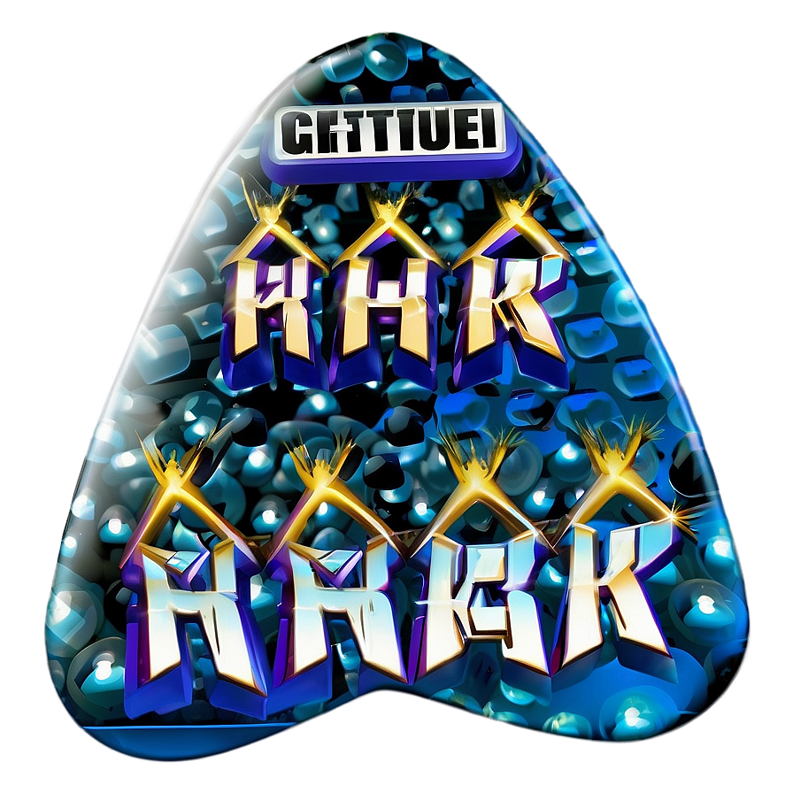 Rock Star Guitar Pick Png 06282024