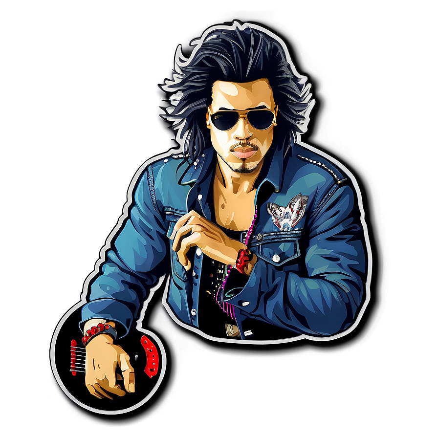 Rock Star Jacket Pins Png 06282024