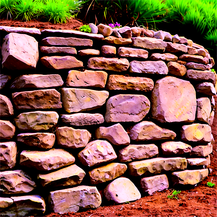 Rock Wall Garden Png Vyq86