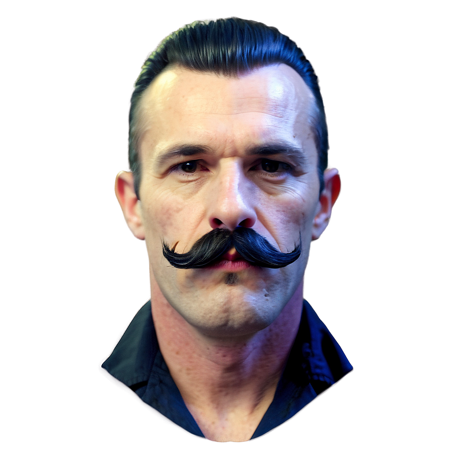 Rockabilly Musician Mustache Png Mif26