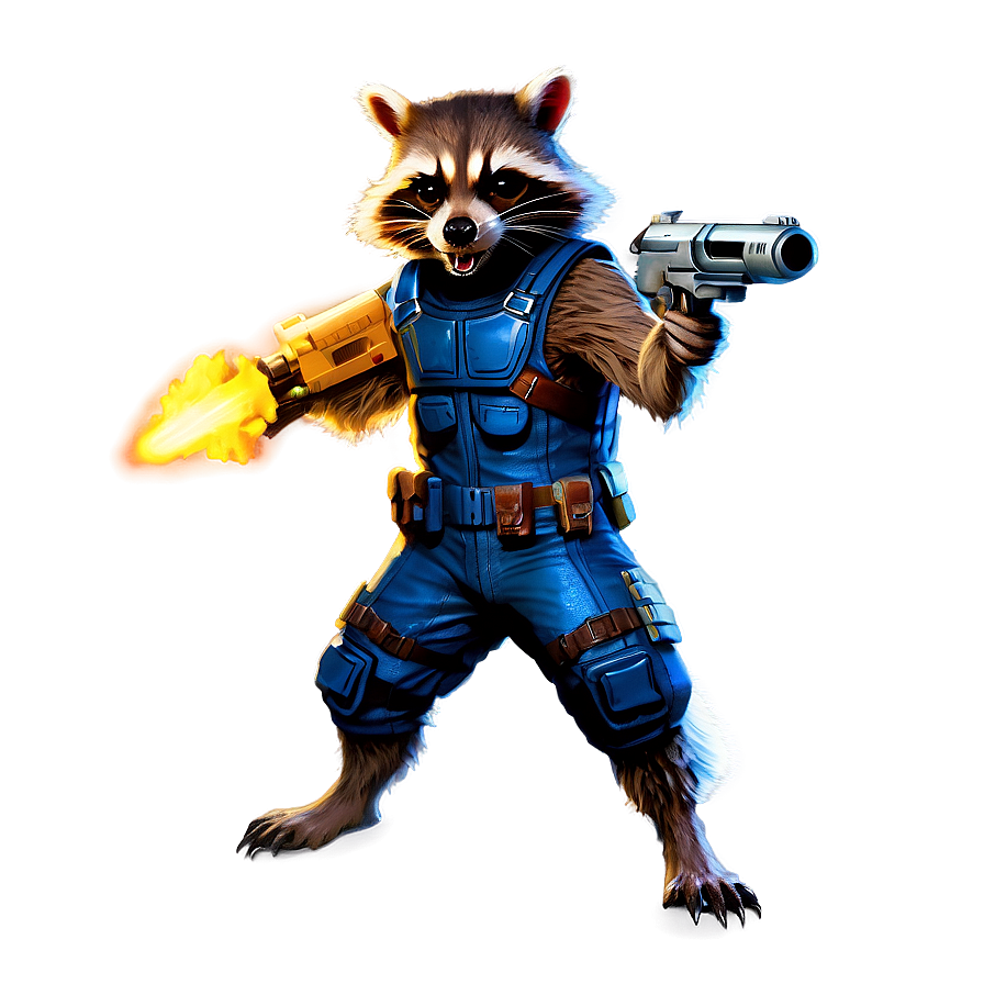 Rocket Raccoon Armed Png 06282024