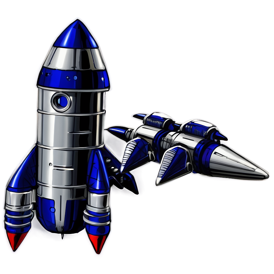 Rocketship Blueprint Png 36