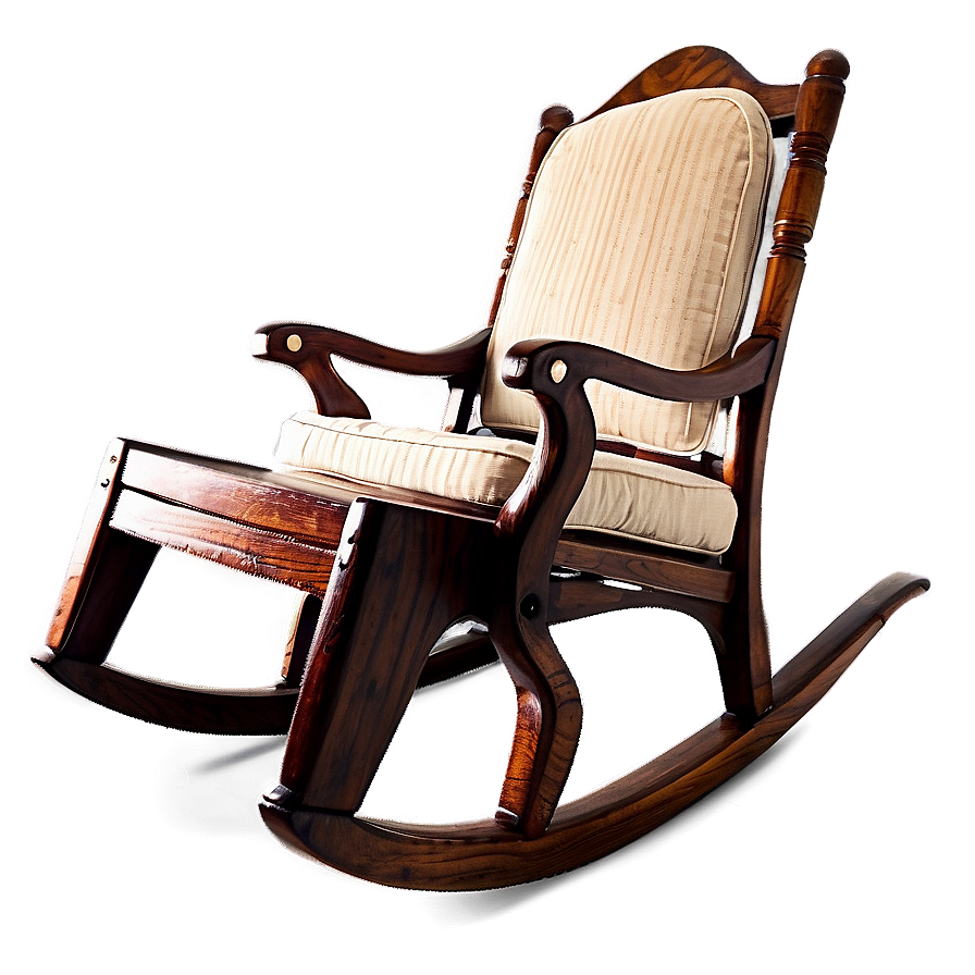 Rocking Chair With Ottoman Png 06122024