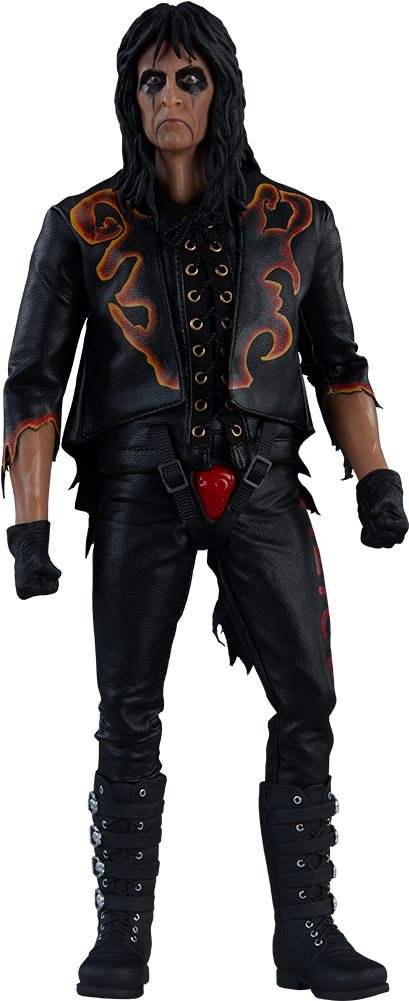 Rockstar_ Figure_in_ Leather_ Attire