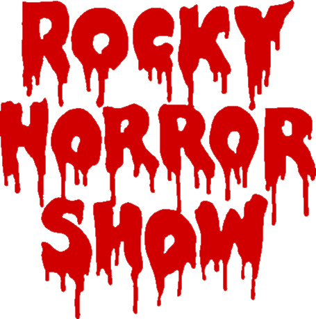 Rocky Horror Show Dripping Text PNG with transparent background