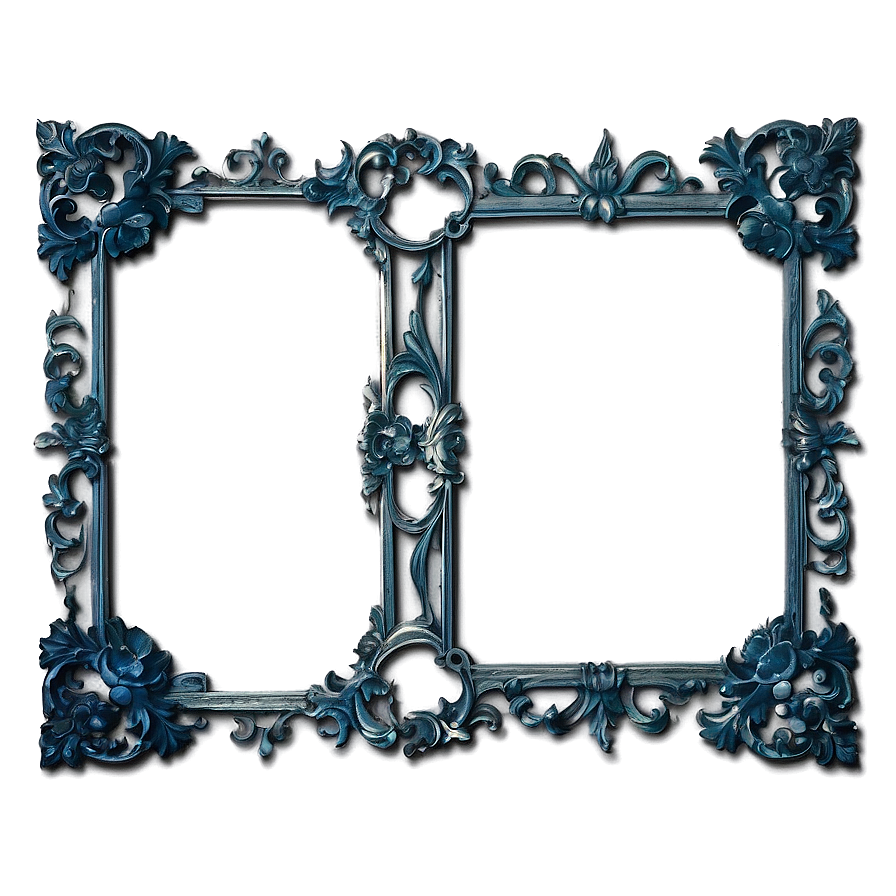 Rococo Ornate Frame Png Txt46