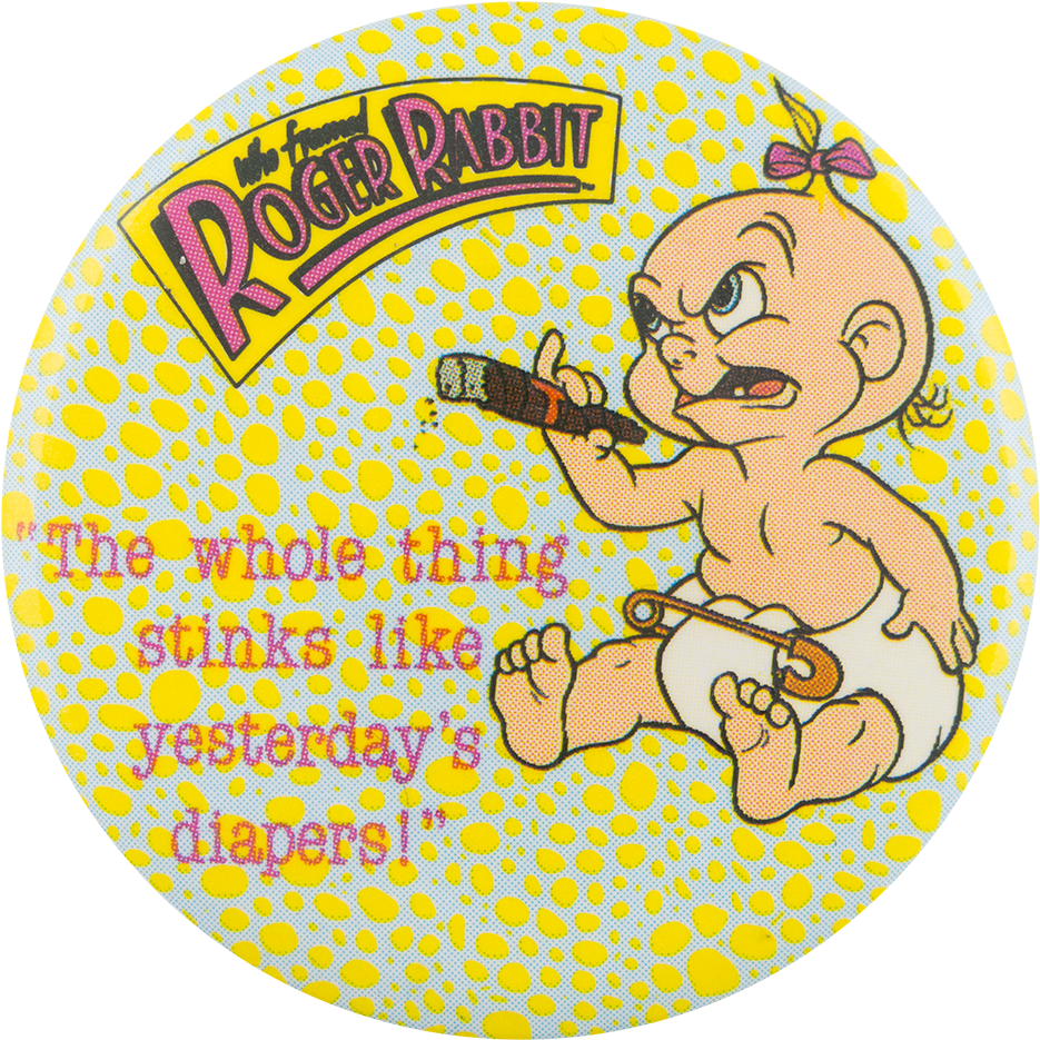 Roger Rabbit Baby Herman Button