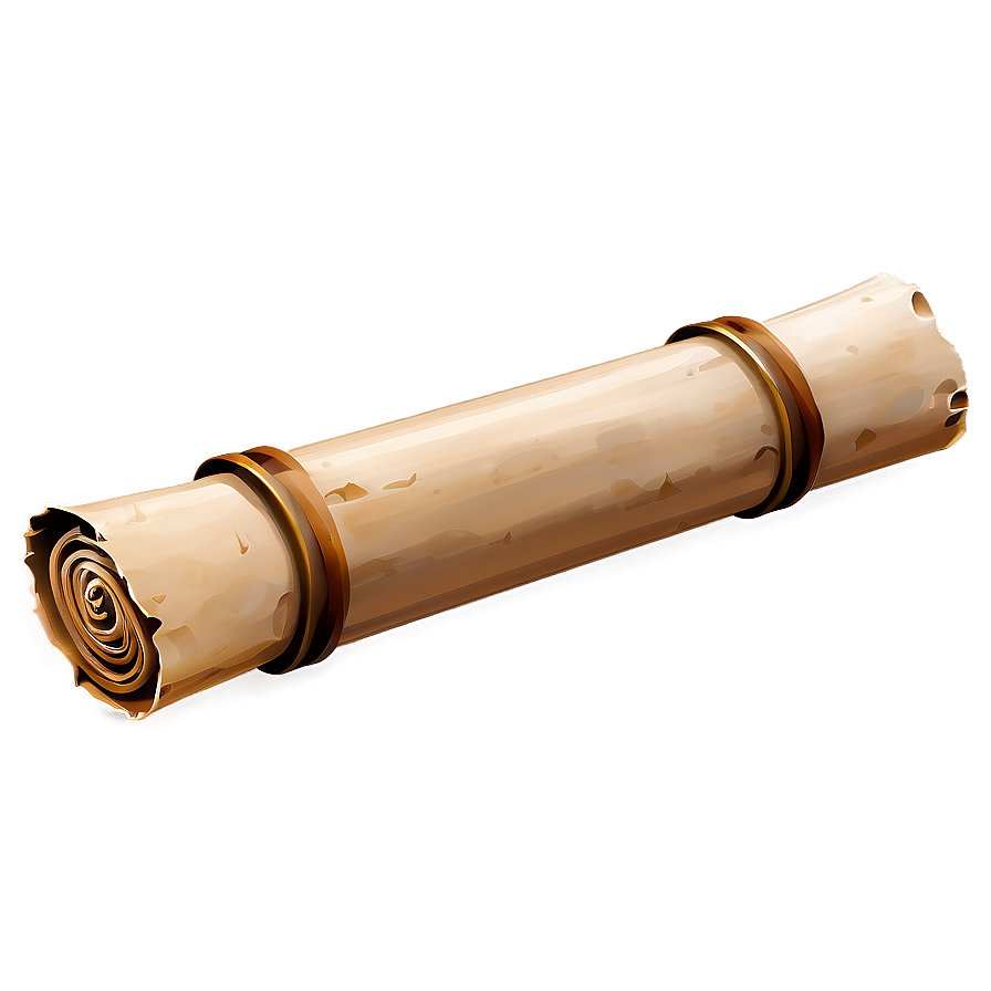 Rolled Papyrus Scroll Png Dqo