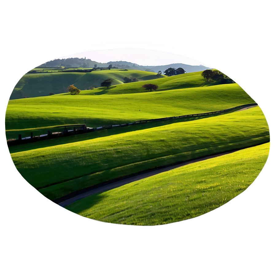 Rolling Green Hills Landscape Png 44