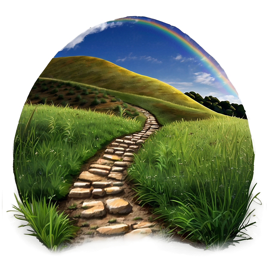 Rolling Hills Path PNG krb67 PNG with transparent background