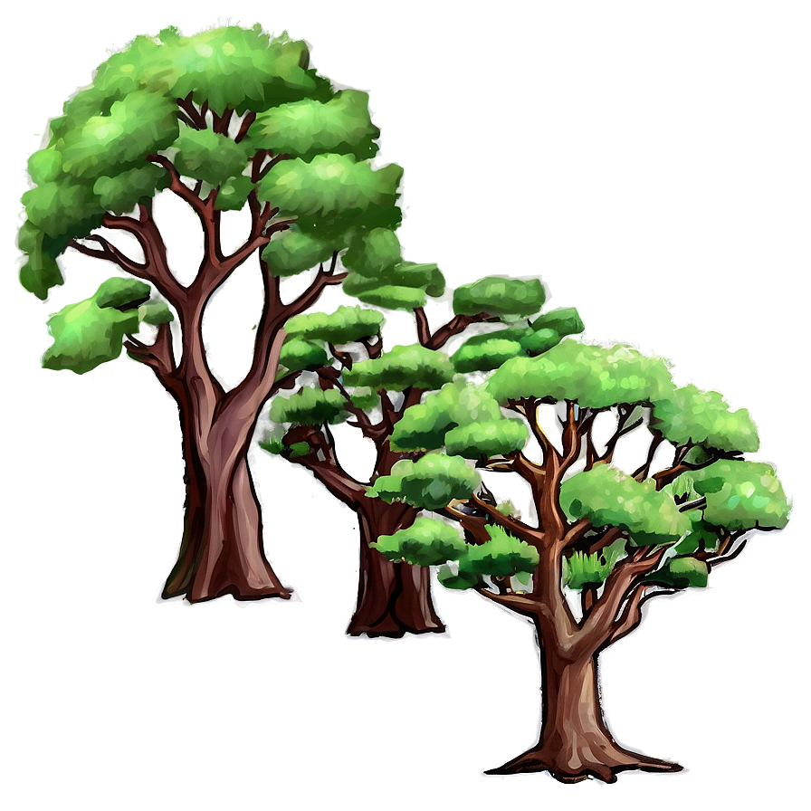Rolling Hills Tree Line Png Bkq