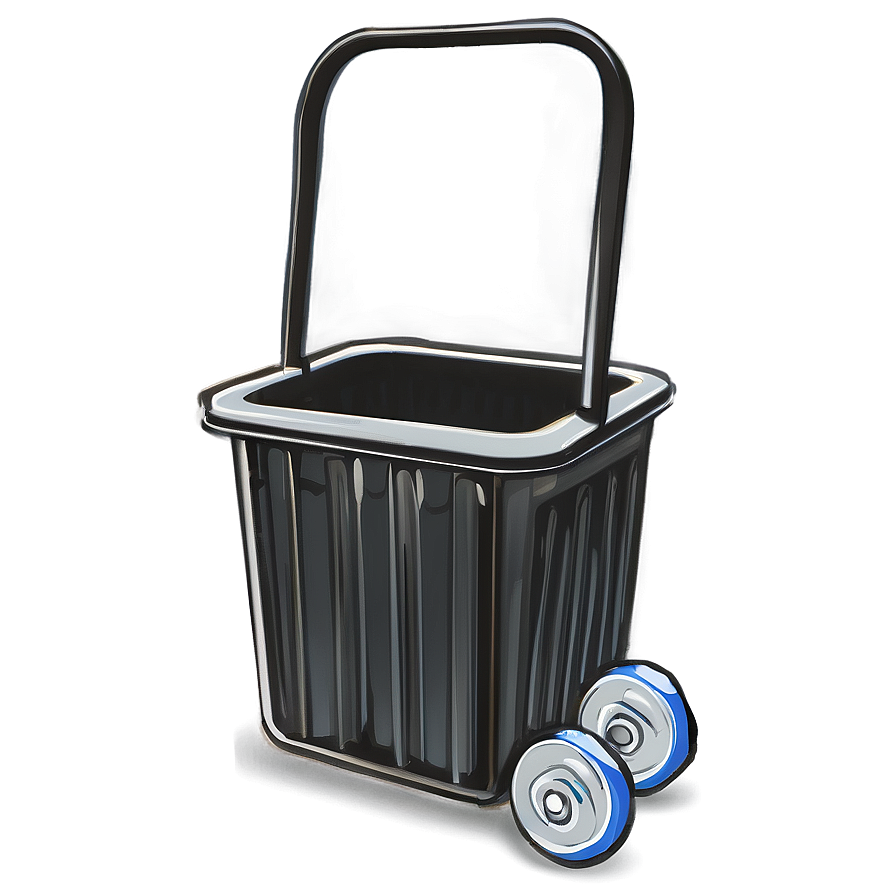 Rolling Trash Bin Outline Png Rcw2