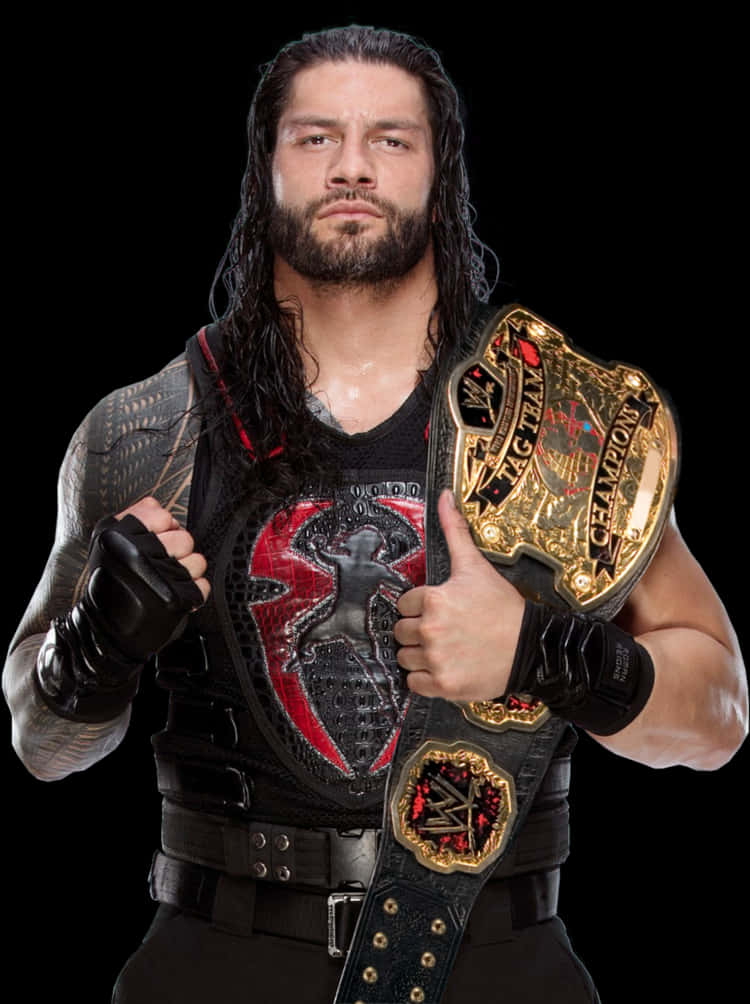 Transparent Wwe Tag Team Championship Png - Roman Reigns Wwe Universal Champion, Png Download PNG with transparent background