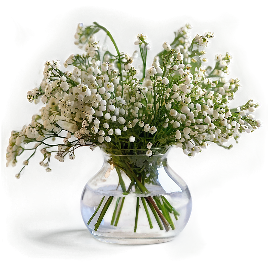 Romantic Baby's Breath Centerpiece Png 06212024