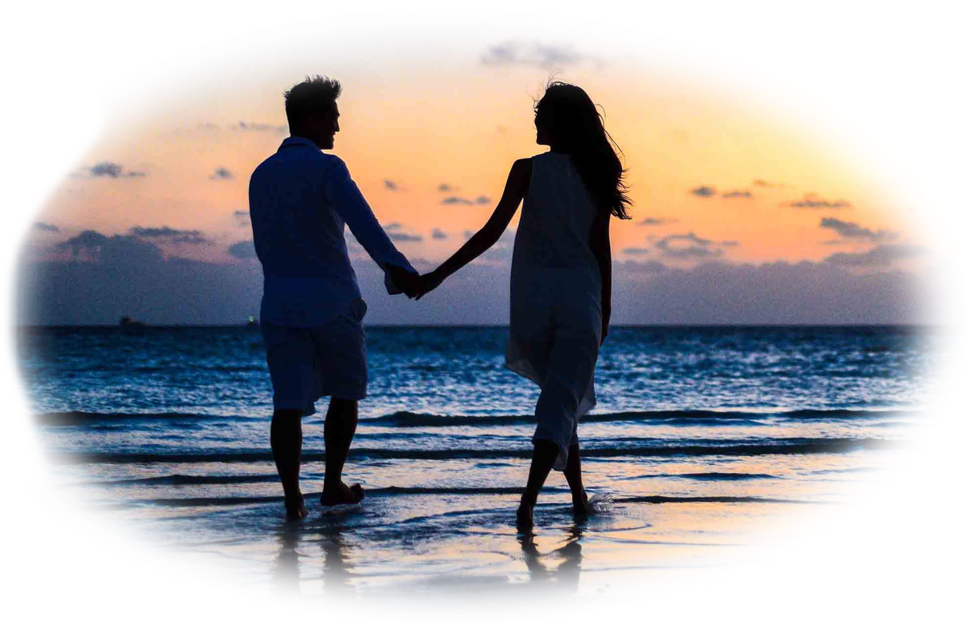 Romantic Beach Sunset Couple