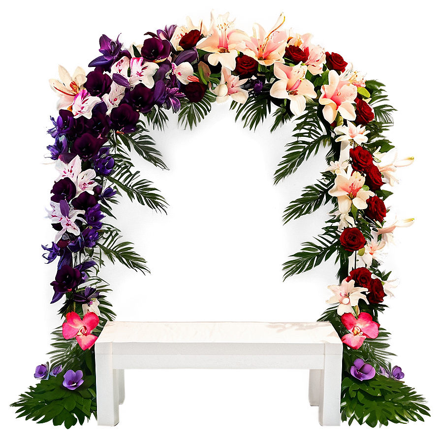 Romantic Floral Altar Png Fvd