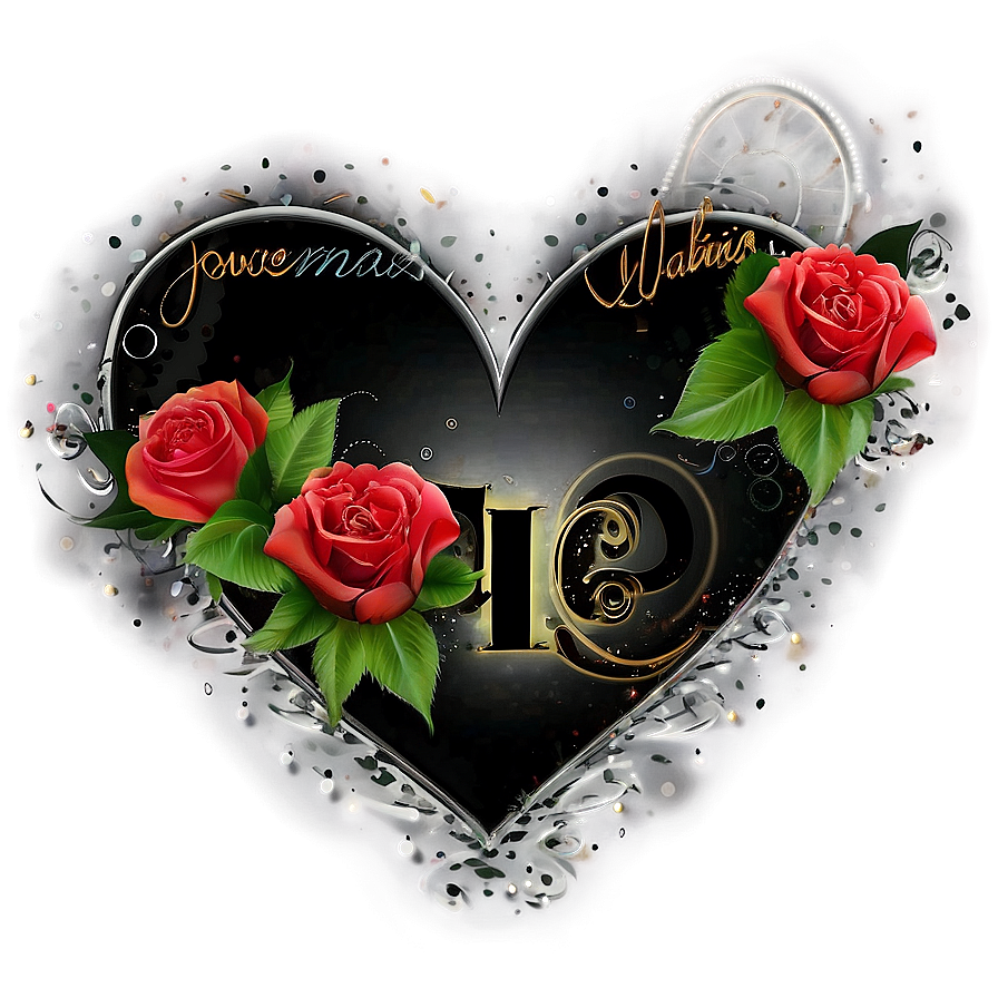 Romantic Happy Valentines Text PNG qgl91 PNG with transparent background