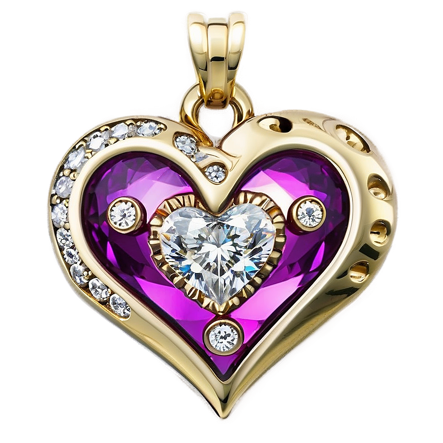 Romantic Heart Jewelry Png Wxh