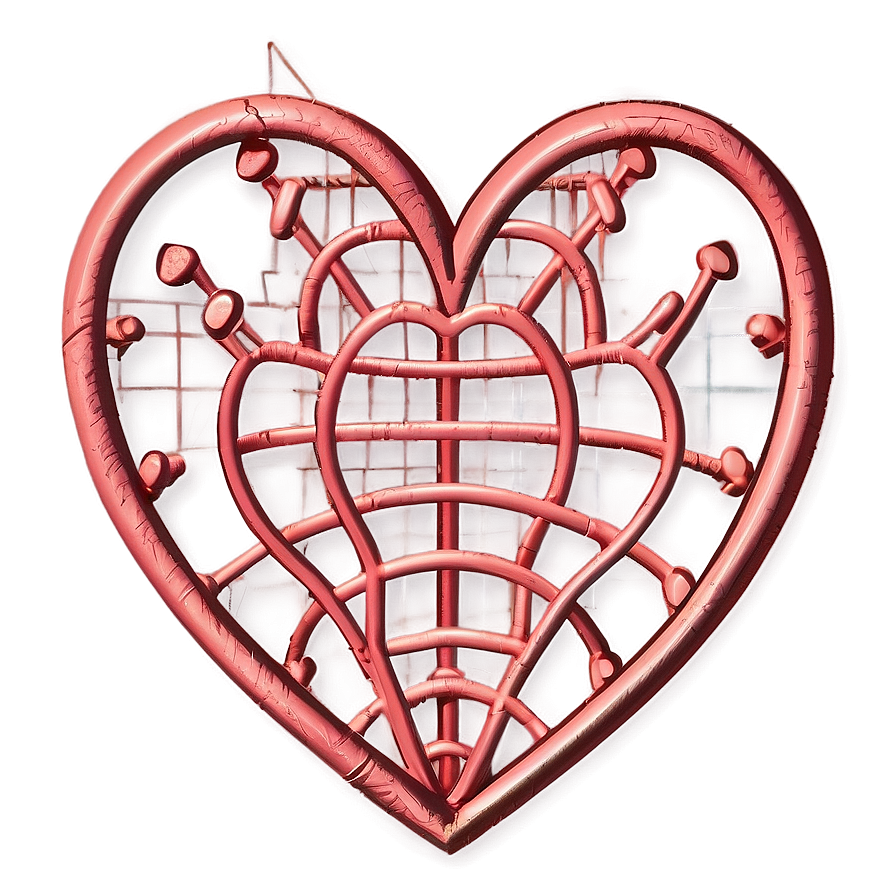 Romantic Heart Line Sketch Png 06262024