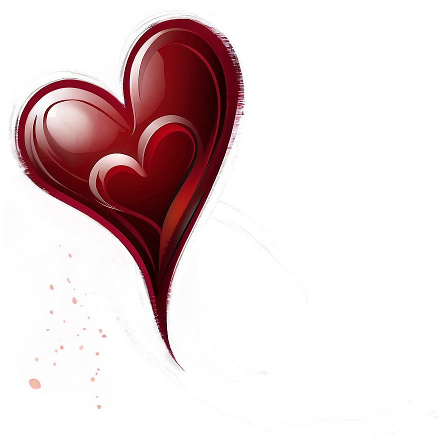 Romantic Heart Sketch Png 06202024