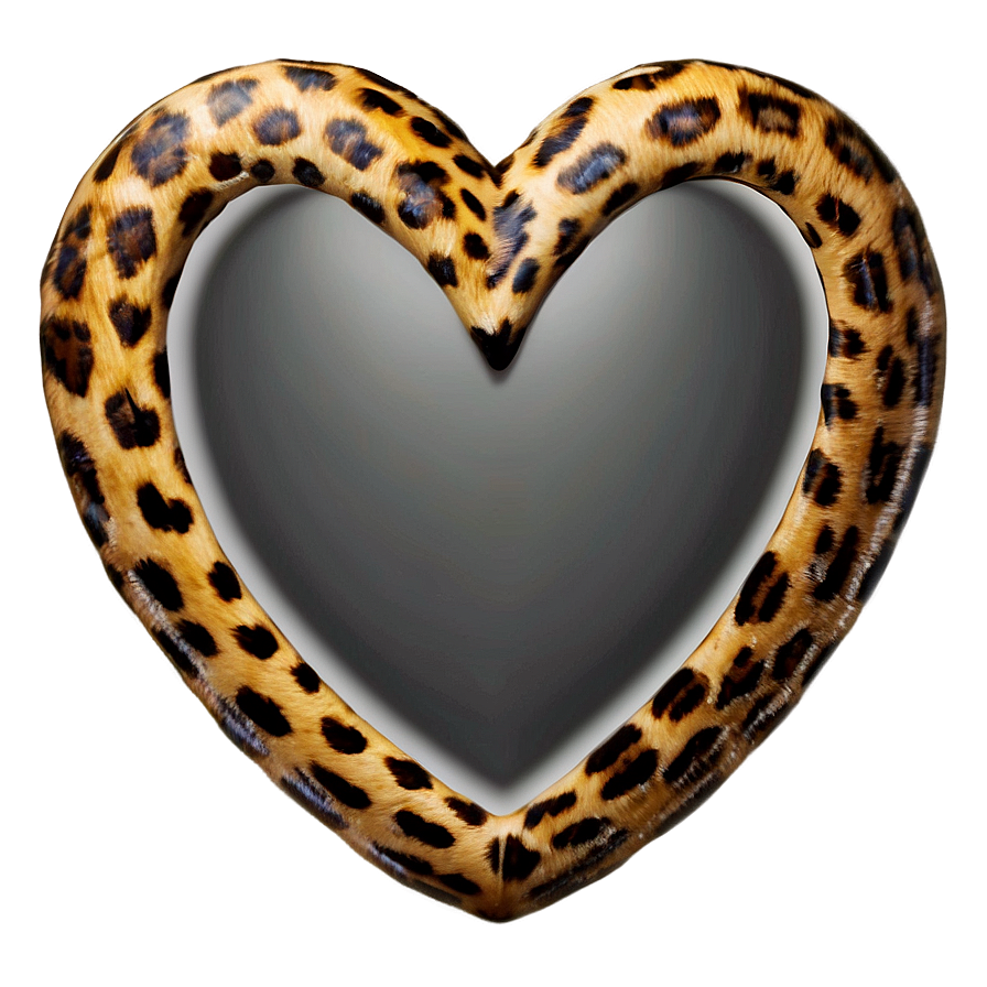 Romantic Leopard Heart Image Png 91