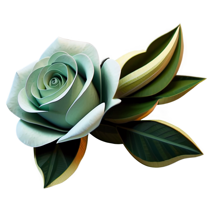 Romantic Paper Rose Bouquet Png 83