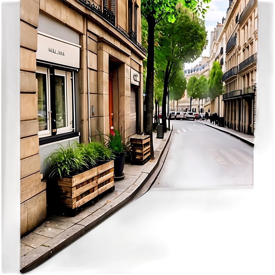 Romantic Paris Street View PNG 48 PNG with transparent background