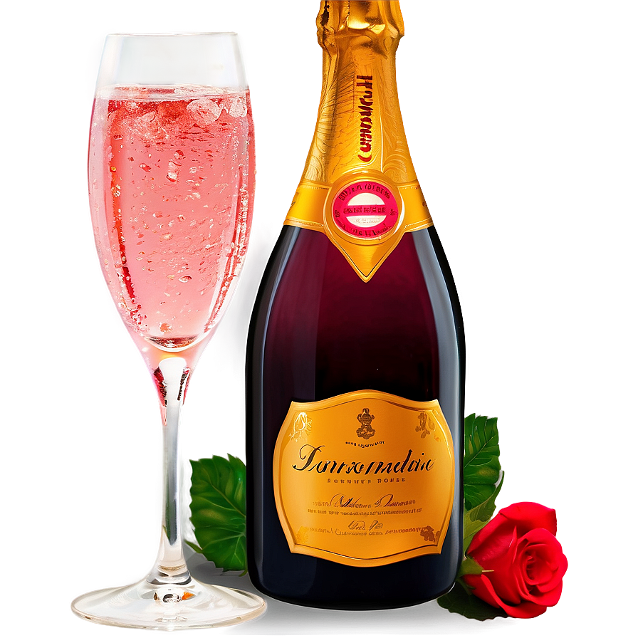 Romantic Pink Champagne Date Png 25